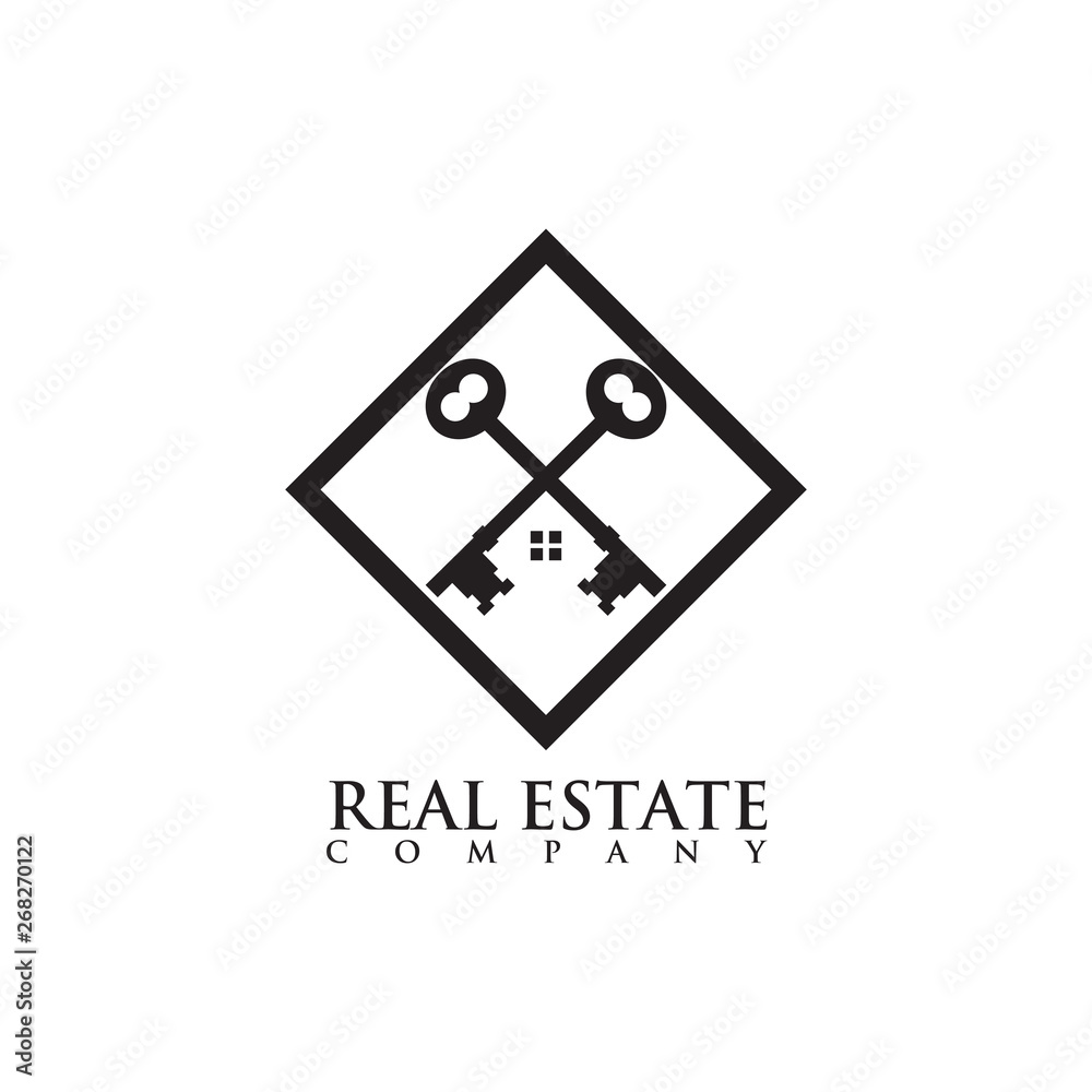 Real estate logo design vector template Real estate logo design vector template