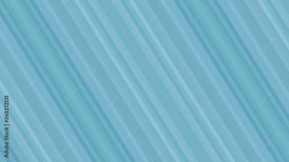 diagonal stripes with medium aqua marine, sky blue and cadet blue color from top left to bottom right