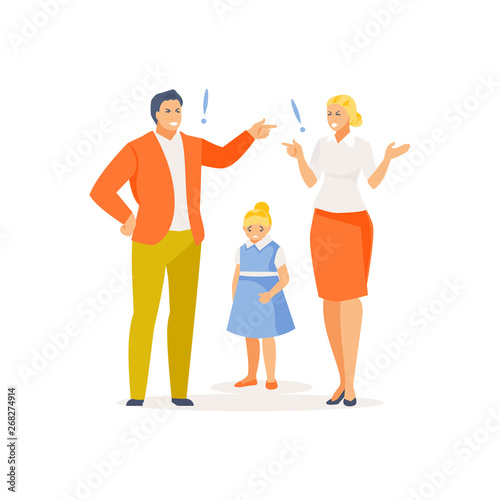 Parental quarrel vector