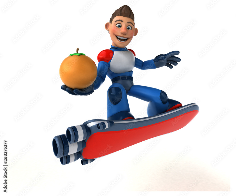 Super modern superhero - 3D Illustration Super modern superhero - 3D Illustration