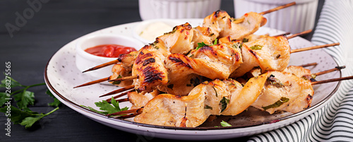 Canvastavla Chicken shish kebab