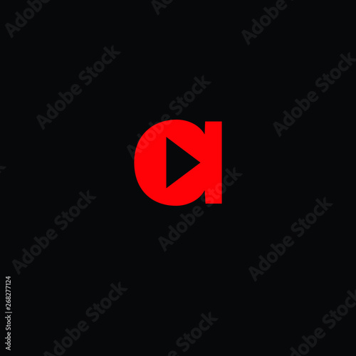 Free Download A letter forward play icon logo vector - GFXLoad