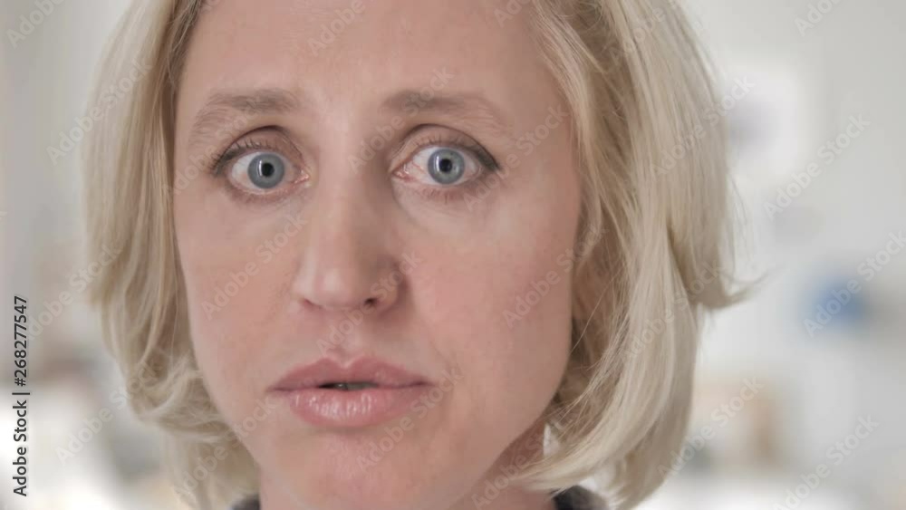 Close up of Surprised Old Woman Wondering Face Close up of Surprised Old Woman Wondering Face
