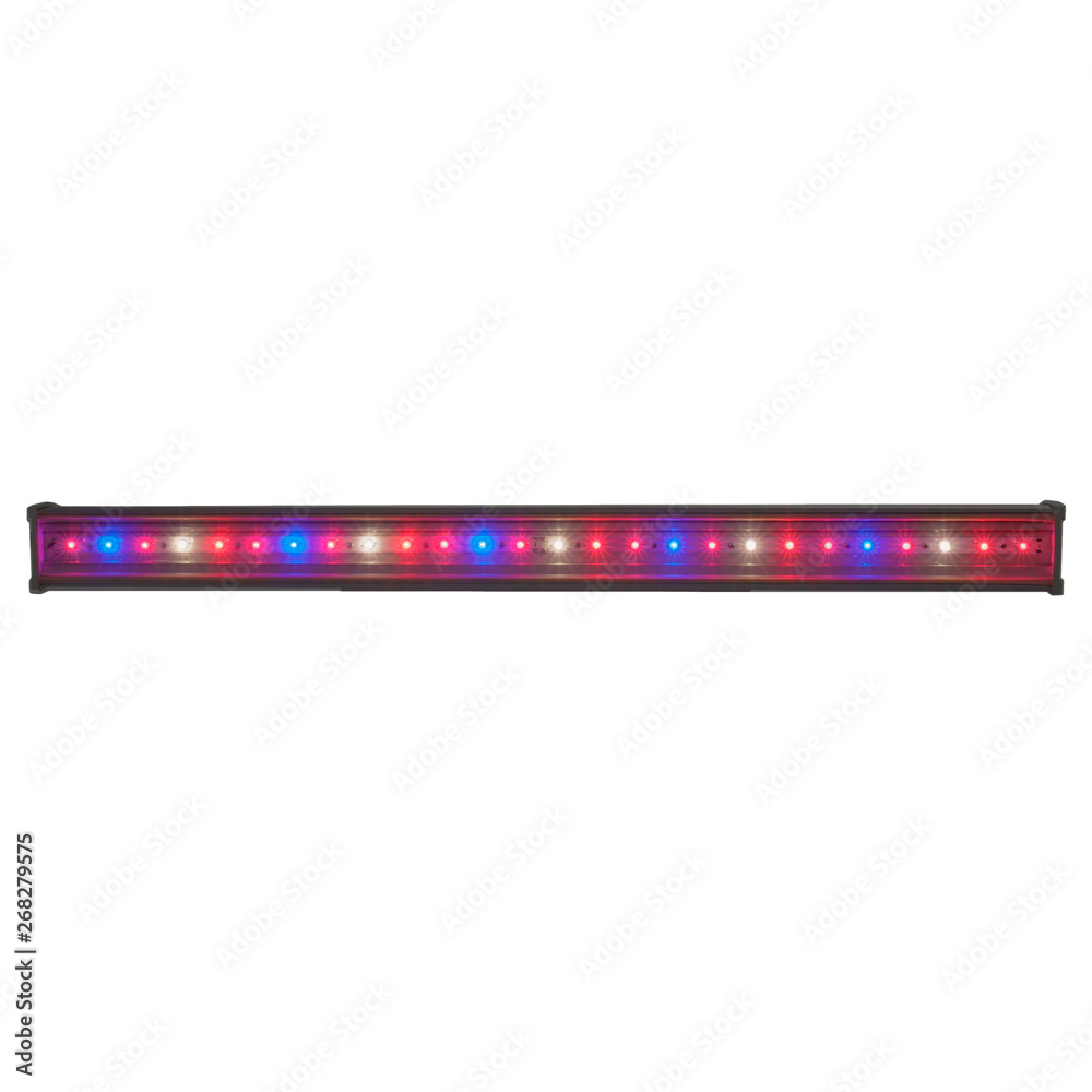 Multicolored led spot light. Led panel