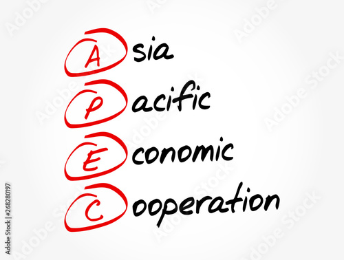 APEC - Asia Pacific Economic Cooperation acronym, concept background