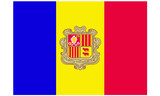 Flag of Andorra vector illustration