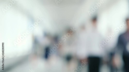 Wallpaper Mural Blurred passenger walking on the walkway Torontodigital.ca