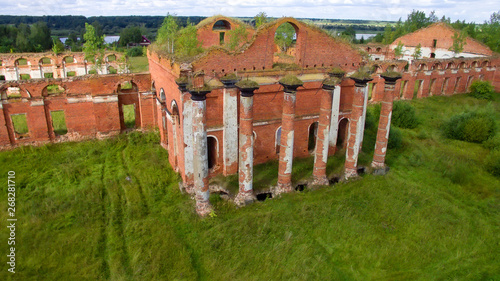 Ruined Complex military settlement of Count A. A. Arakcheev. The complex was built 1818-1825. Located in the village of Selishchi  Novgorod region