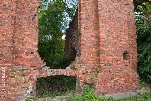 Ruined Complex military settlement of Count A. A. Arakcheev. The complex was built 1818-1825. Located in the village of Selishchi, Novgorod region photo