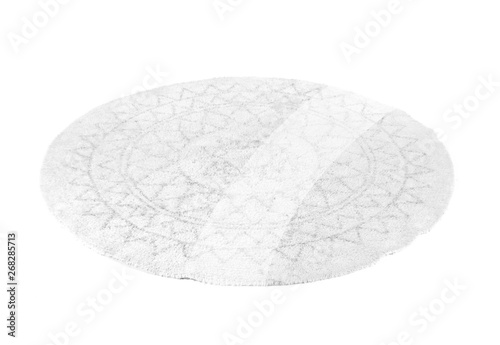 Round carpet on white background © Pixel-Shot