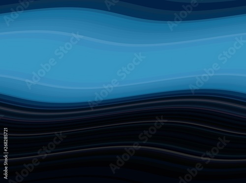 abstract waves background with black, steel blue and very dark blue color. waves can be used for wallpaper, presentation, graphic illustration or texture