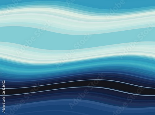 abstract waves background with very dark blue, light blue and steel blue color. waves can be used for wallpaper, presentation, graphic illustration or texture