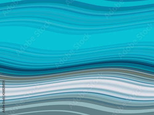 abstract waves background with light sea green, pastel blue and dark turquoise color. waves can be used for wallpaper, presentation, graphic illustration or texture