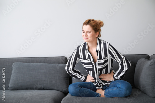 Beautiful woman suffering f...