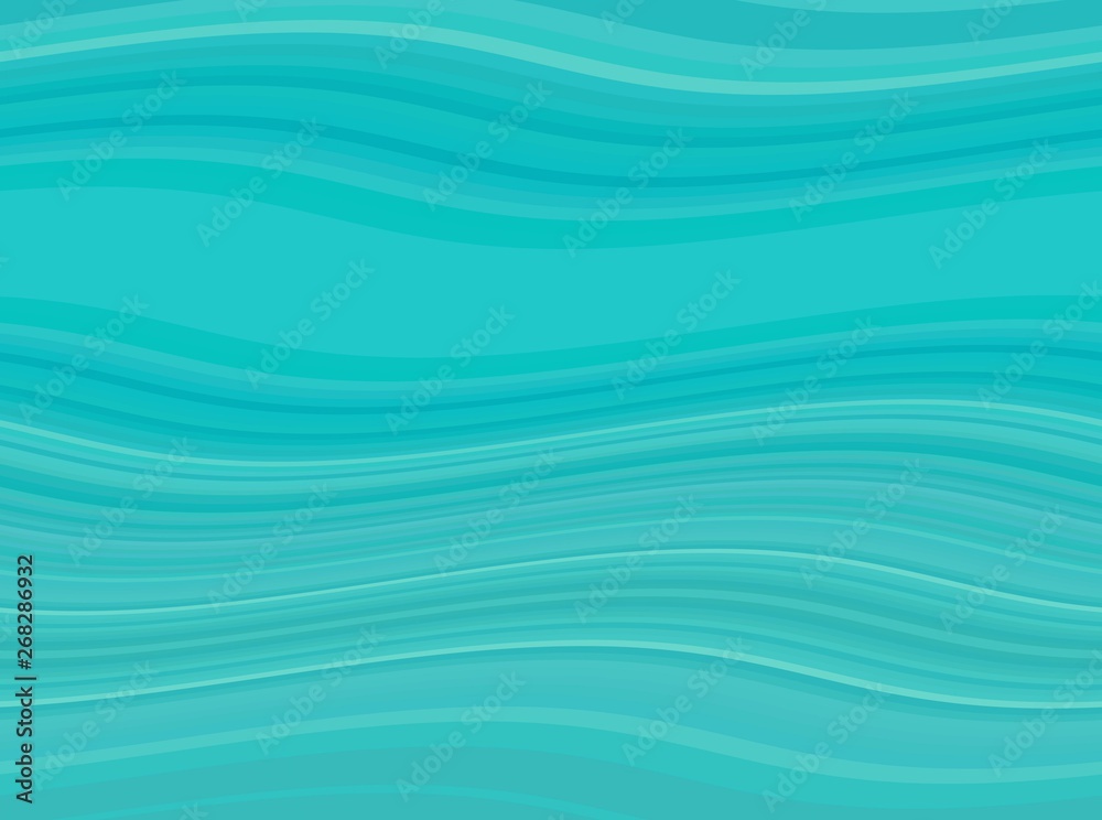 abstract waves background with medium turquoise, dark turquoise and light sea green color. waves can be used for wallpaper, presentation, graphic illustration or texture