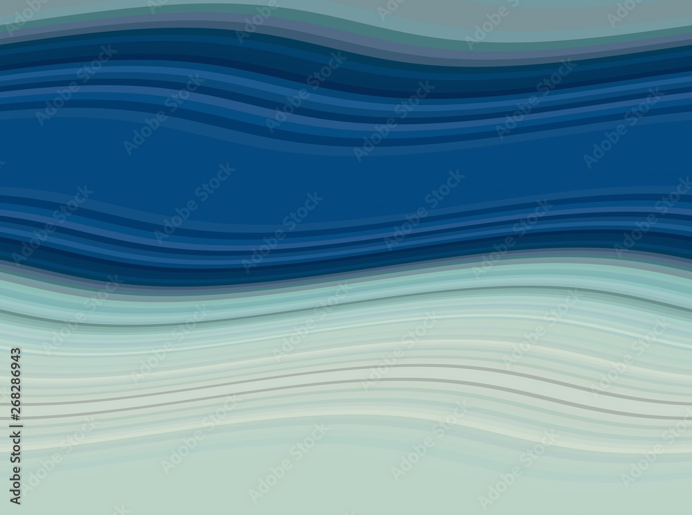 midnight blue, pastel blue and teal blue colored abstract waves texture can be used for graphic illustration, wallpaper, poster or cards