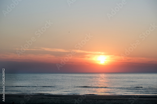 sunset over the sea © RadVila