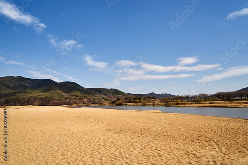 Hahoe Folk Village is a world heritage and a famous tourist site.