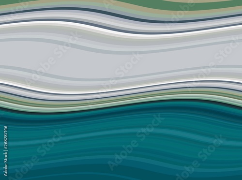 abstract waves background with silver, teal green and dim gray color. waves can be used for wallpaper, presentation, graphic illustration or texture