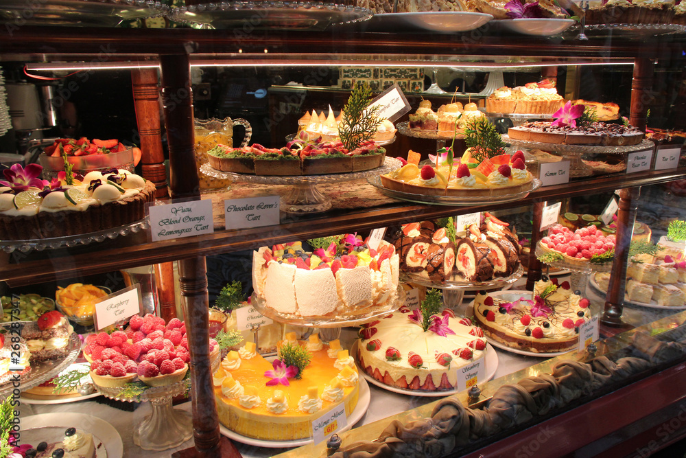 cakes in a pastry in melbourne (australia) 