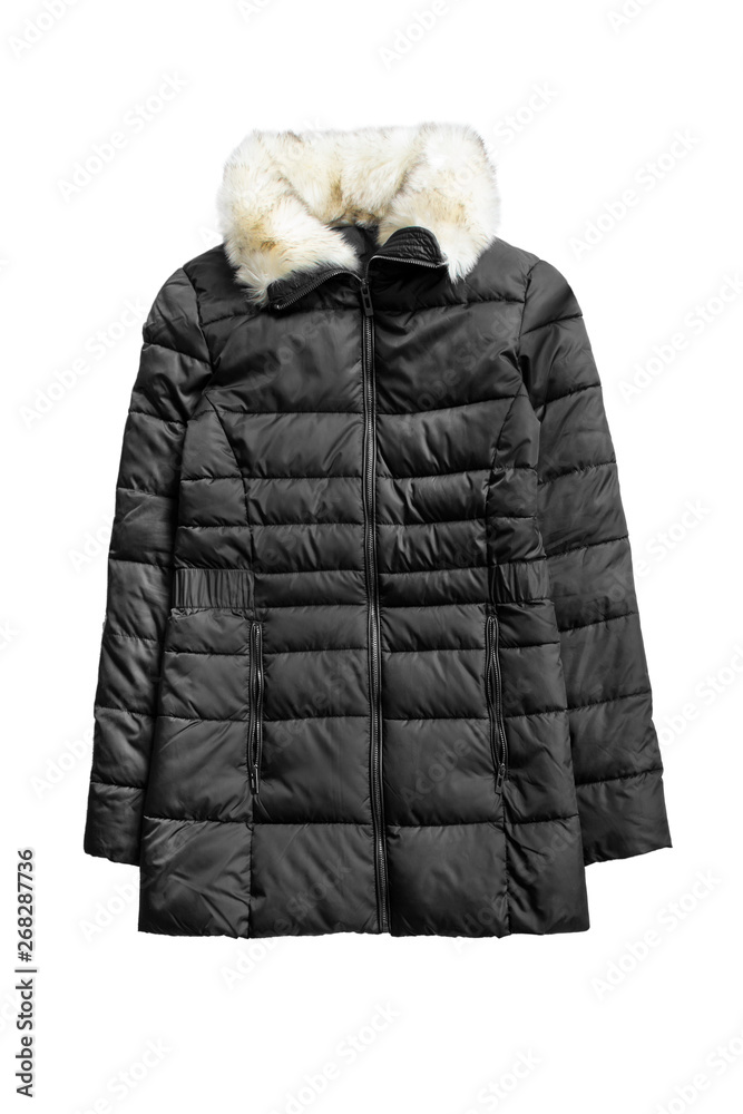 Puffer jacket isolated Puffer jacket isolated