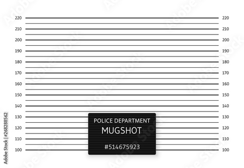 Police lineup or mugshot background. Vector illustration photo