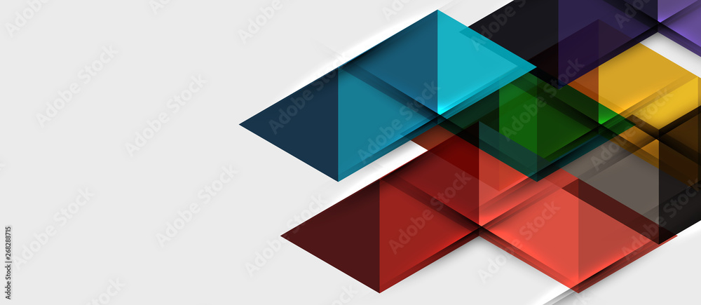 Triangle geometrical modern business presentation design template Triangle geometrical modern business presentation design template