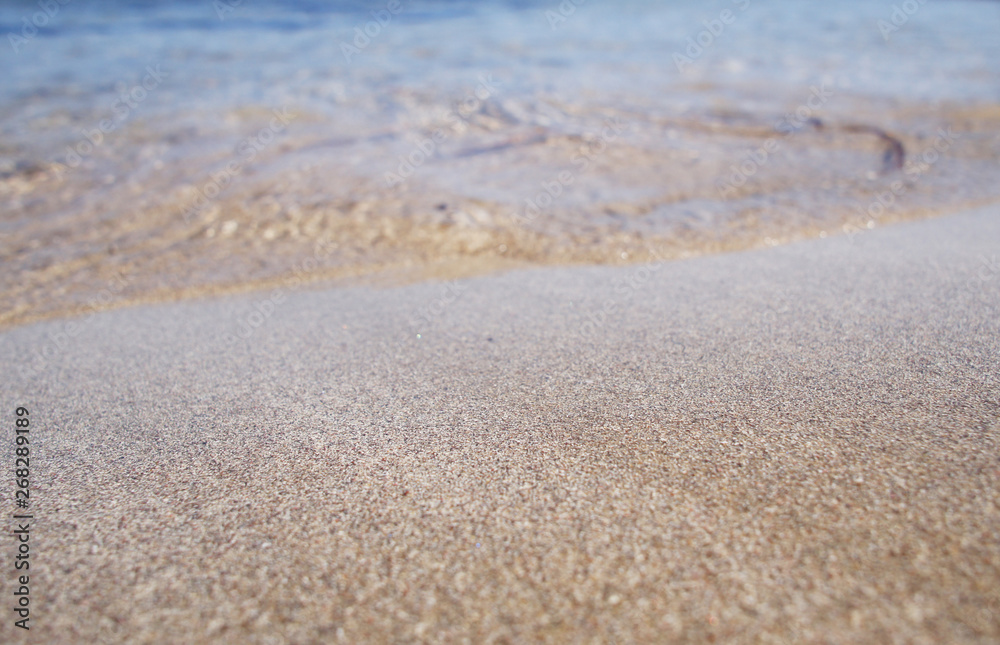 Canary Islands nature. Sandy coast close up.