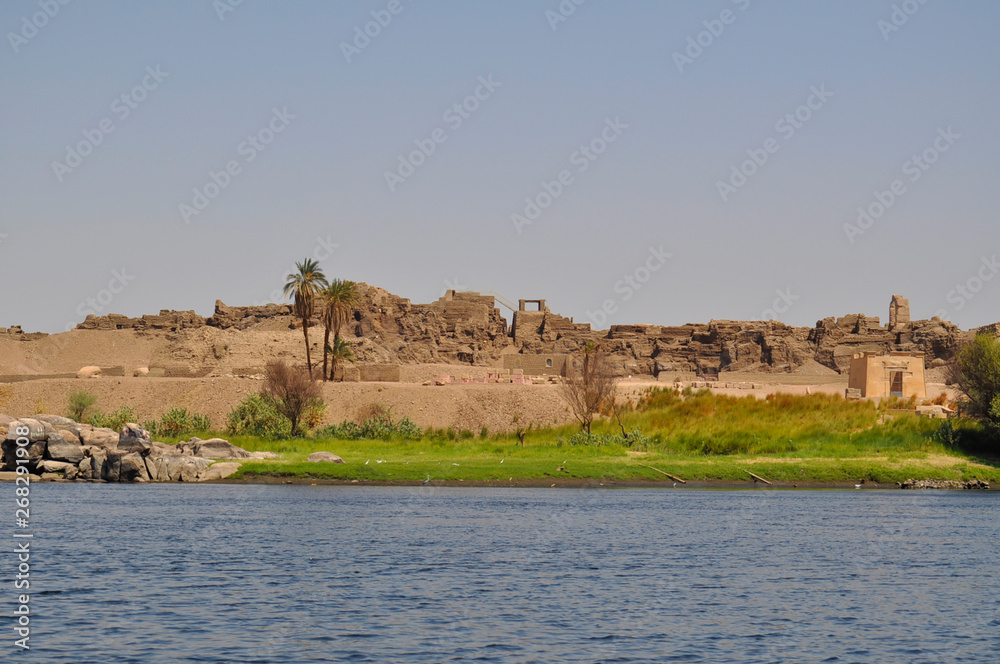 A view of Aswan - beautiful Egypts ancient city