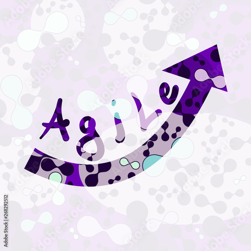 Background with word Agile