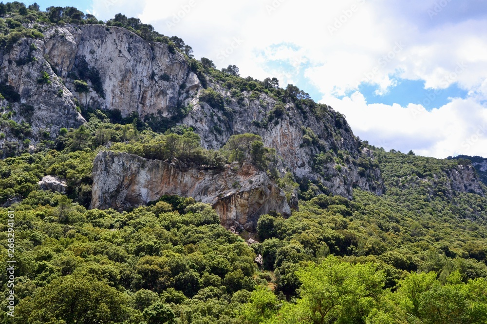 Tramuntana mountain range (spanish: The Serra de Tramuntana ) Mallorca, Balearic islands, Spain. Tramuntana mountain range forms the northern backbone of the Spanish island of Mallorca.