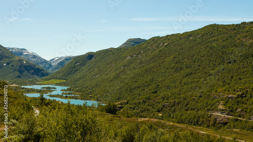 Mountains landscape. Norwegian route Sognefjellet