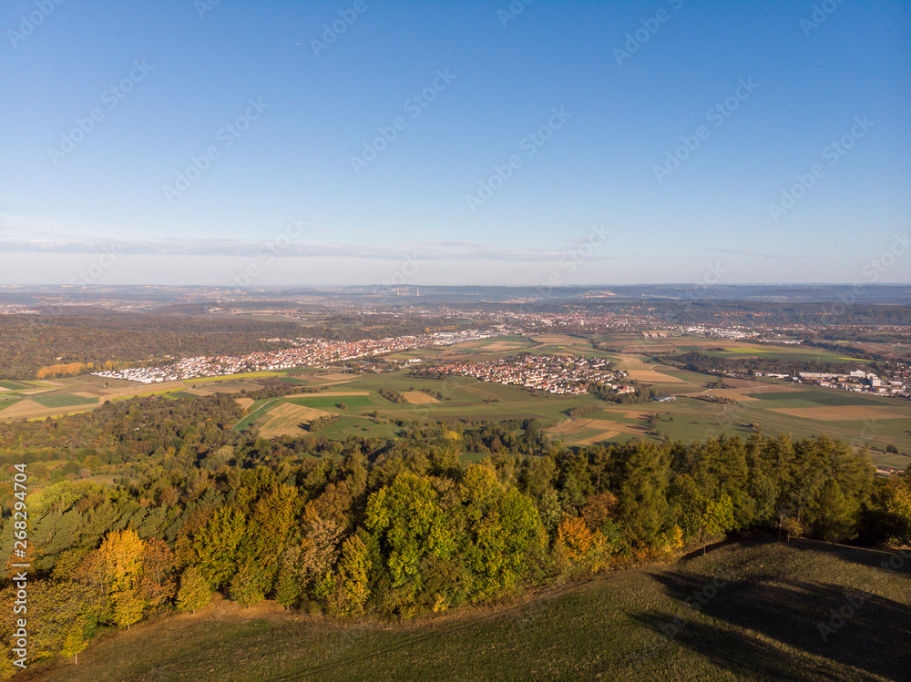 Herbstwald - Luftaufnahme