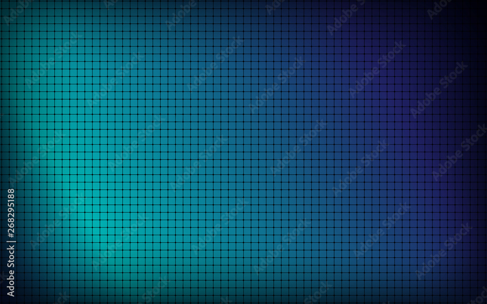 Blue abstract modern background overlap layers. Texture with golden list element decoration.