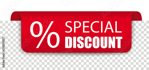 Special Discount Red Covert Marker Banner Transparent