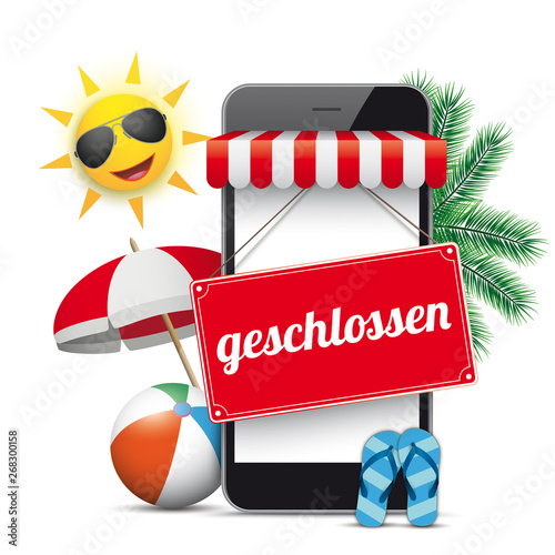 Online-Shop über die Ferien geschlossen