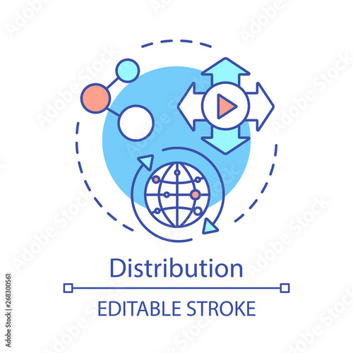 Distribution concept icon