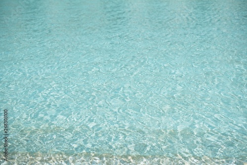 Beautiful pattern of blue water photo