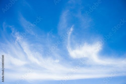 blue sky white clouds vivid colorful simple background scenery landscape