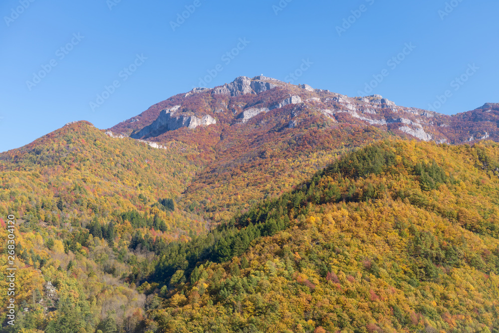 Italy, Ligurian Alps in autumn