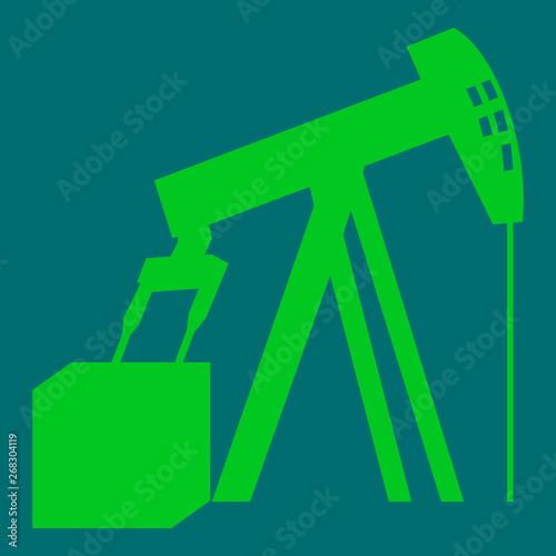 flat icon on theme Arabic business oil derrick photo