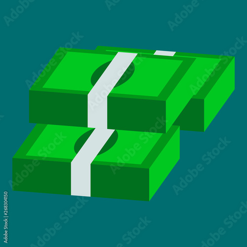 flat icon on theme Arabic business bundles of money