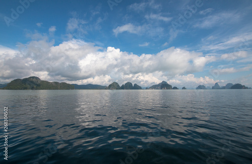  Mountain view in the ocean  The path of Avatar in  Thailand.Thailand.