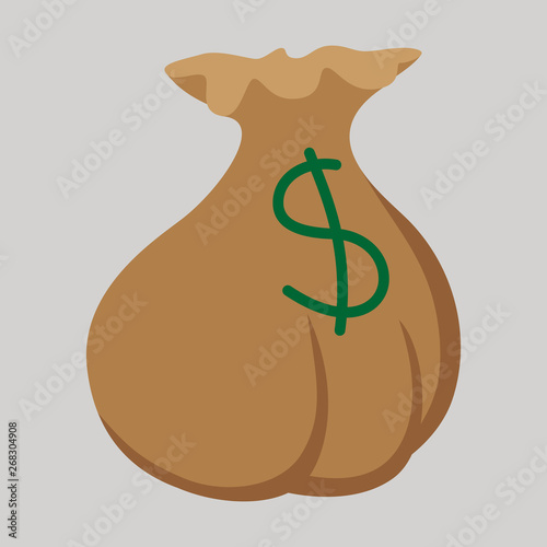 flat icon on theme Arabic business money bag