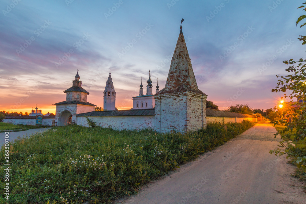 Alexander monastery, Suzdal, Russia, Vladimir region. Golden Ring of Russia.