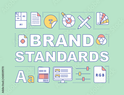 Brand standards word concepts banner