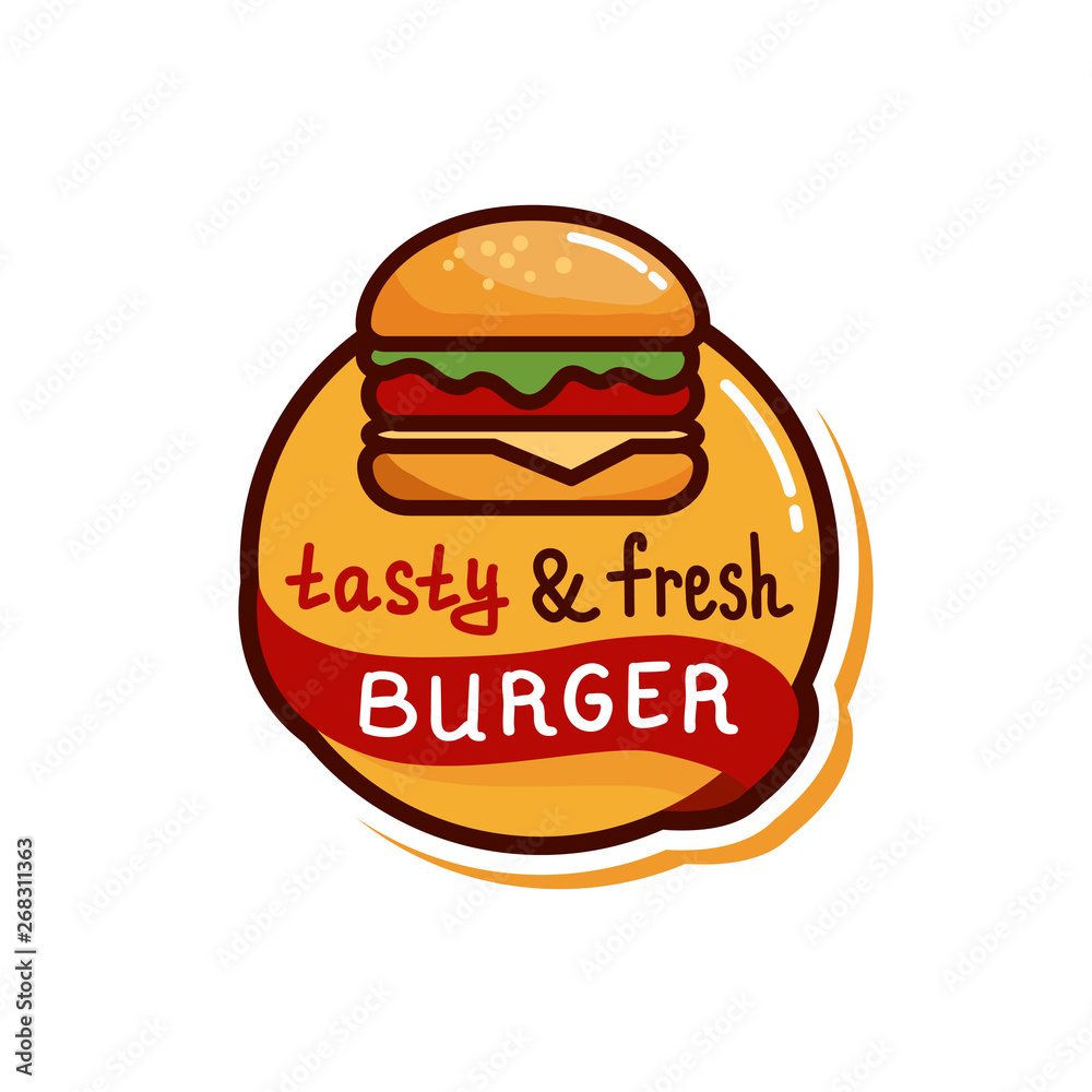 burger tasty emblem design isolated vector illustration burger tasty emblem design isolated vector illustration