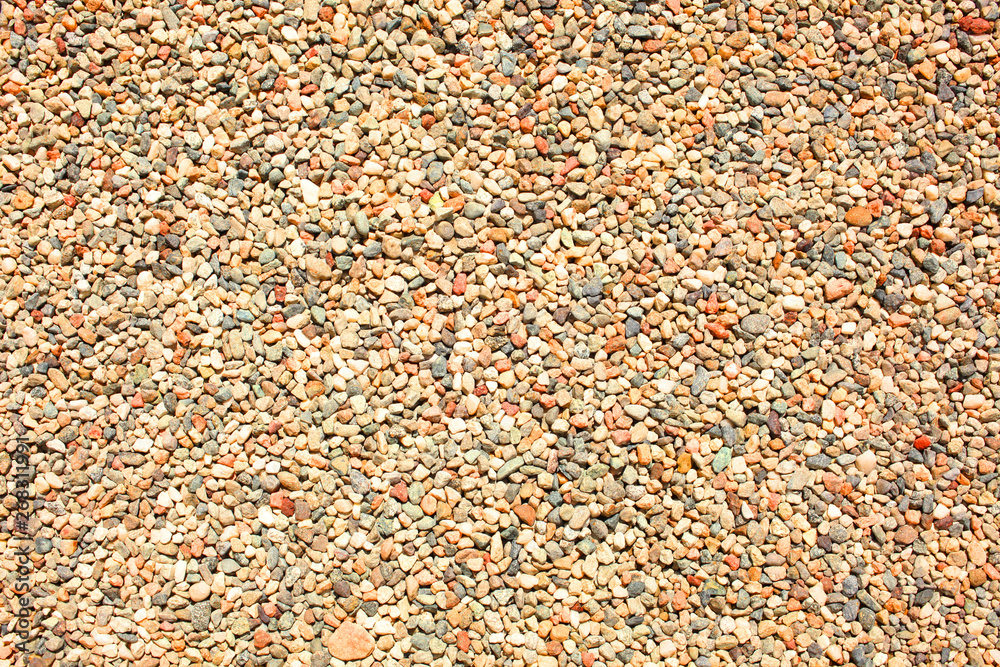 texture of little gravel stones