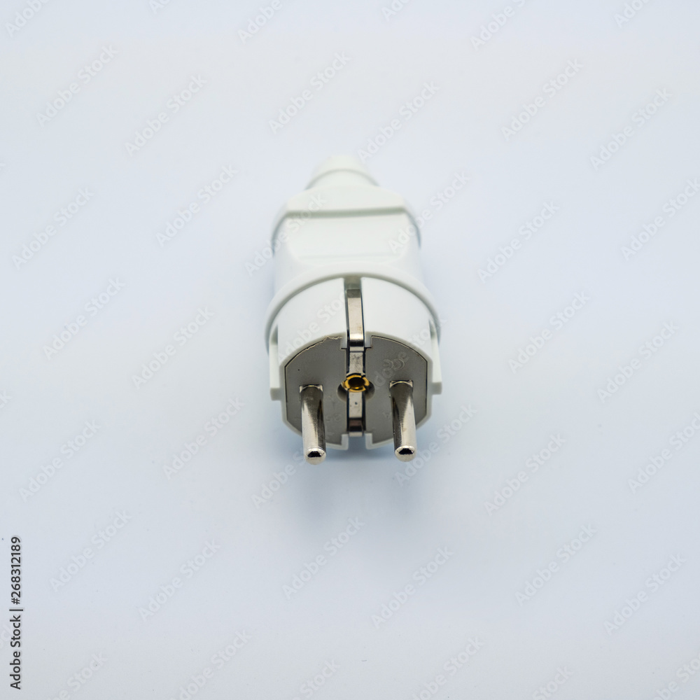 Photo on a white background electric plug for mounting electrics. Perfect for filling the catalog of a modern iniernet store on the site. Photo on a white background electric plug for mounting electrics. Perfect for filling the catalog of a modern iniernet store on the site.