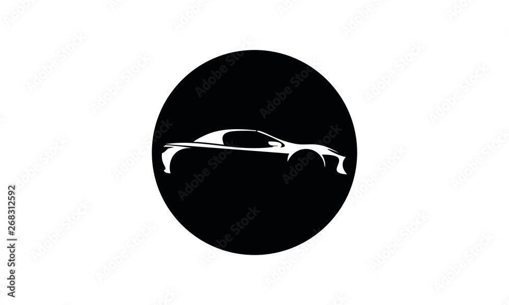 Sport car silhouette vector Sport car silhouette vector